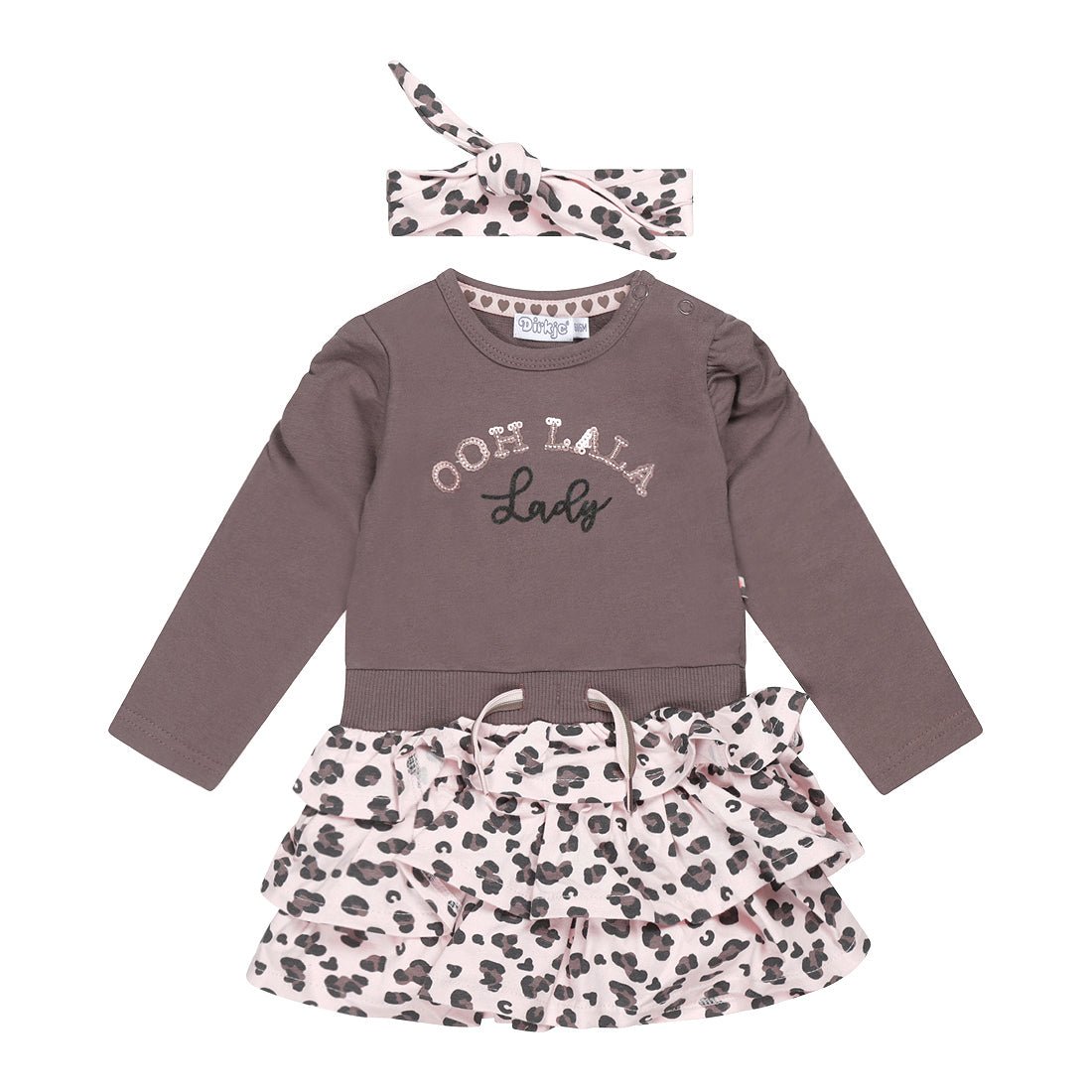 Girls Dress ls + headband - Kool KidsDIRK JEANSKool KidsU44328 - 35COAGirls Dress ls + headband6 Meses